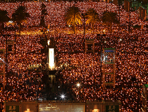Tiananmen Square uses LED lamp as night lighting